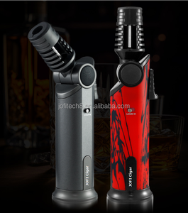 Briquet torche rechargeable coupe-vent à flamme puissante avec options multicolores pour cigares et usage extérieur - Product Image 1