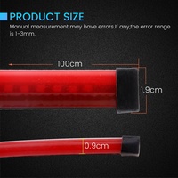 Bande lumineuse LED RGB pour voiture, 1 m, feu de freinage supplémentaire, feu arrière d'avertissement, troisième feu de freinage, feu stop surélevé
