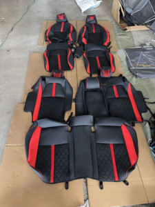 Fundas de Asiento de Cuero Personalizadas para BYD <span class=keywords><strong>Tang</strong></span> DMi DMP EV de 6 Plazas, Estilo Deportivo de Lujo, Juego Completo Delantero y Trasero, Kit de Carrocería - Product Image 5