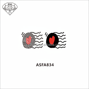 ASFA834 Hot Fix Fer-On Brillant Strass Flatback Motif Style Verre Matériel Pour Robe T-shirts Transfert de Chaleur Motif Accessoires - Product Image 1