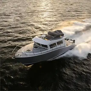 Aluminum cabin boat 15m Aluminium luxury charter fishing boat Speed boat yacht For Sale