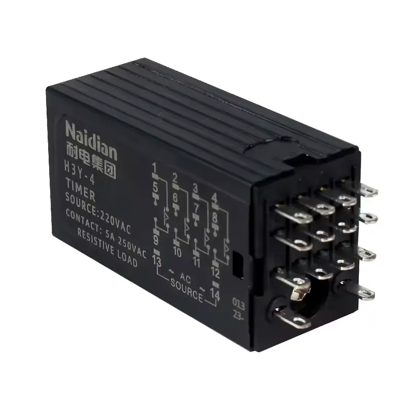 Grosir nadian disesuaikan Digital H3Y-4 AC DC 220V 0 ~ 10 detik waktu pengendali Relay mini Delay Timer Relay