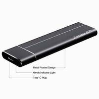 Disque SSD externe portable ZLY SATA personnalisable, type C, adapté aux ordinateurs, téléphones portables, disques durs USB 3.0 2.0