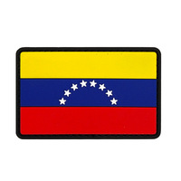 3D PVC et caoutchouc drapeau du monde patchs insigne Silicone Velcro sac à dos autocollant décoratif accessoires de sport