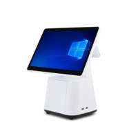 Terminal de point de vente à écran tactile 10 points, Windows 10/11, caisse enregistreuse pour la vente au détail, Intel I7, 4 Go de RAM, Bluetooth/Wi-Fi, restaurant