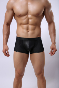 Boxers en cuir pour hommes, sexy, nouvelle mode, design tendance, sous-vêtements pour <span class=keywords><strong>homme</strong></span>, boxers pour jeunes garçons, sous-vêtements pour hommes - Product Image 2