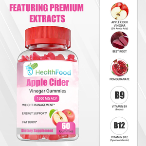 Gummies Détoxifiantes et Coupe-Faim pour Adultes à Prix de Gros – Complément Herbal Biologique au Vinaigre de Cidre de Pomme - Product Image 2
