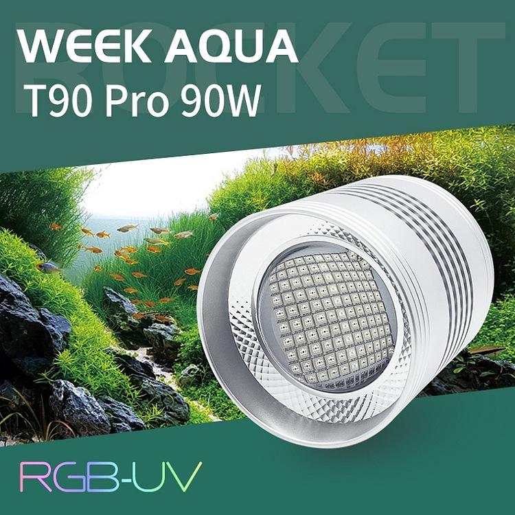 WEEK AQUA T90 照明器具 90W WEEK AQUA NEW T90 PRO RGB+UVA Aquarium Lightning【WEEK AQUA