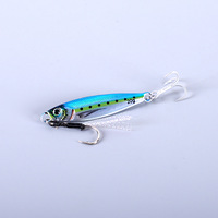 Leurre vertical Jetop Lead, appât artificiel dur pour eau salée, hameçon triple, 15g, 6 pièces, thon, saumon, bar rayé, groupé