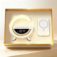 Ensemble cadeau d'affaires intelligent de luxe Youngs avec logo personnalisé, tasse à café en plastique à affichage numérique, chargeur sans fil, haut-parleur Bluetooth, veilleuse