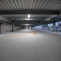 Structure de stationnement multi-niveaux en acier industriel KBP Kin Bright, axée sur la sécurité, pour hôtels et complexes d'appartements, avec garantie d'un an