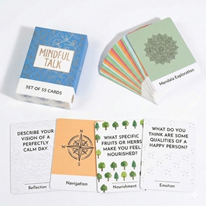 Jeu de cartes flash éducatives personnalisées sur la pleine conscience, avec affirmations positives et citations inspirantes pour enfants et adultes (55 cartes) - Product Image 4