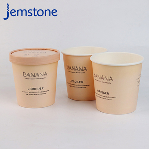 High Quality 100% Recycled Biodegradable Circle Ice Cream <b>Paper</b> Can <b>Paper</b> Box <b>Paper</b> Tube Packaging - Product Image 1