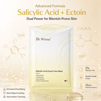 Masque Visage à l'Acide Salicylique et à l'Ectoïne : Soulagement de l'Acné, Contrôle du Sébum, Éclaircissant, Réparation de la Barrière Cutanée, Hydratation Profonde