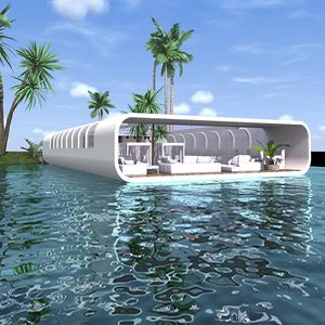Bar à eau de luxe, plateforme flottante de loisirs, <span class=keywords><strong>Restaurant</strong></span>, Bar flottant, Villa Mobile, îlots préfabriqués, château d'eau, maison - Product Image 3