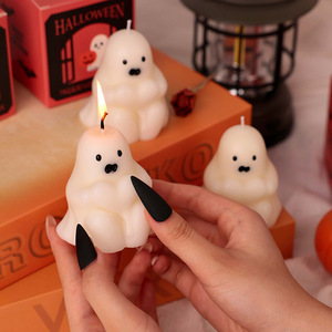 Bougie parfumée créative Halloween en forme de citrouille, chat, fantôme, cœur, décorations, cadeau de festival, bougies aromatiques en gros - Product Image 3