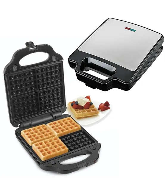 NEW design 2/3/4/5/6 in 1 slice detachable sandwich toaster waffle grill donut nut maker