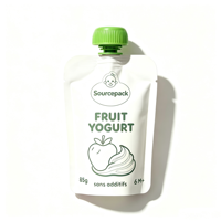 Pochette à bec verseur non toxique pour bébé, idéale pour l'alimentation en crèche, sac souple pour boissons liquides, smoothies et collations
