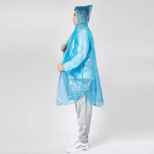 批发一次性成人聚乙烯雨披全身透明漂流音乐会内衬加厚防水便携雨淋旅行 - Product Image 4