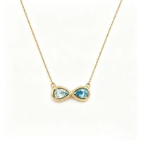 Collier pendentif infini à double cercle en argent 925 véritable incrusté de zircone, livraison rapide SPJ, ne ternit pas, pour anniversaire
