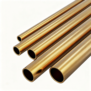 Tube rond en laiton sur mesure ODM OEM, alliage de cuivre C26000, tuyau en laiton pour accessoires de composants internes de vannes et de pompes - Product Image 2