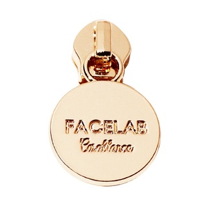 Deslizador de Cremallera de Metal de Aleación con Forma Personalizada y Chapado en Oro, Etiquetas Decorativas con Nombre para Ropa y Bolsos, Tipo Tirador Metálico - Product Image 1