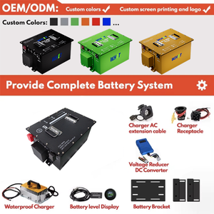 โรงงาน EU WHET OEM แบตเตอรี่แบบกึ่งแข็งชนิดชาร์จได้ 36V 48V 72V 100Ah 105Ah 150Ah สำหรับรถกอล์ฟ รถยนต์ความเร็วต่ำ 4000 - Product Image 4