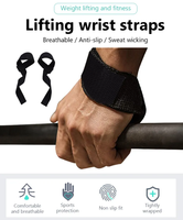 Sangles de musculation personnalisées avec logo, rembourrées, antidérapantes, réglables, légères, pour tractions, exercices de musculation, powerlifting