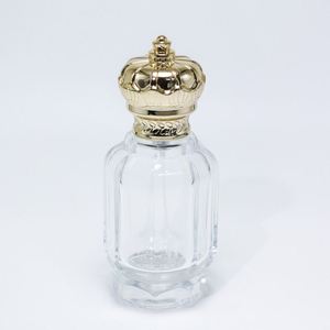 Middle East Dubai Arabian <b>Empty</b> Luxury Irregular Crown Cap 50ml 100ml Clear Crimp Arabic Perfume Glass Bottle With <b>Box</b> Packaging - Product Image 5