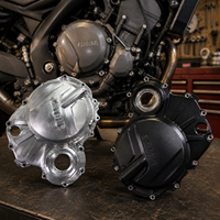Service de finition de surface métallique sur mesure, polissage de l'aluminium, anodisation, couvercle de moteur de moto, pièces CNC en petites séries OEM ODM