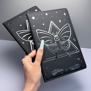 Quaderno Estetico in Pelle PU con Copertina Rigida, Stampa Farfalle, Design Cielo Stellato, Pagine a Righe, Regalo per Scuola e <span class=keywords><strong>Ufficio</strong></span> - Product Image 3