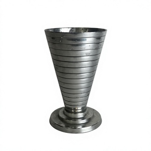 Stainless Steel Floor <b>Vase</b> Industrial Design Rust Resistant Metal Planter Living Room Floor Display <b>Decorative</b> <b>Vases</b> For home - Product Image 1