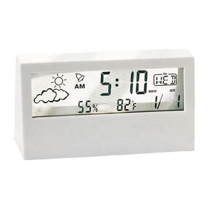 Stazione Meteo Elegante da Ufficio con <span class=keywords><strong>Sveglia</strong></span>, Schermo LCD Chiaro, Prodotto Conveniente, <span class=keywords><strong>Sveglia</strong></span> Vibrante su Ruote - Product Image 1