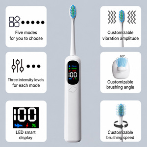 Spazzolino Elettrico Sonico Innovativo 2026 con Vibrazione e Spazzolamento, per Adulti, 5 Modalità, Schermo LCD a Colori Intelligente, Motore Maglev, OEM/ODM - Product Image 3