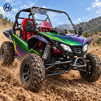 Kart tout-terrain personnalisé 2 places avec cage de sécurité et pneus à crampons profonds pour les dunes de sable et les pistes de loisirs