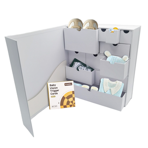 Wenpack Biodegradable Matt Lamination Magnetic Closure Cardboard Gift Case for Baby Shower Maternity Socks Organizer - Product Image 1