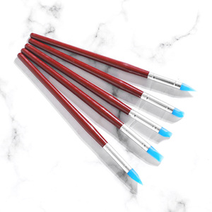 Brosses artisanales les plus populaires bricolage Silicone stylo céramique adhésif Silicone stylo doux poterie faisant outil Trace retouche brosse - Product Image 2