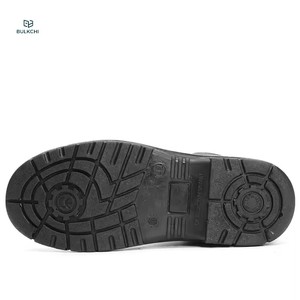 Chaussures de travail en cuir véritable imperméables et antidérapantes pour hommes, chaussures de sécurité à embout d'acier pour les chantiers de construction et de bâtiment - Product Image 2