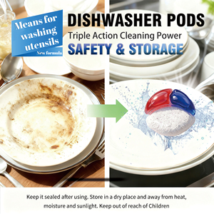 Pastiglie Detergenti Concentrate per Lavastoviglie 15g, Polvere per Pulizia Piatti per Lavastoviglie - Product Image 4