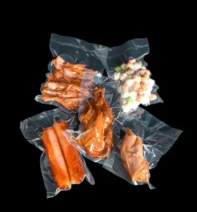 खाद्य मांस पैकेज के लिए उच्च गुणवत्ता वाले वैक्यूम सीलर बैग प्लास्टिक बायोडिग्रेडेबल सील बैग