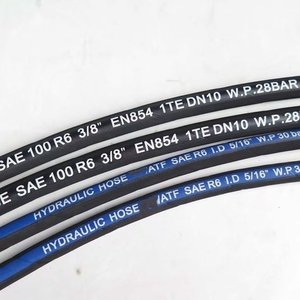 Manguera Hidráulica Trenzada Textil SAE 100 R3 / EN 854 3TE para Transferencia de Aceite y Fluidos <span class=keywords><strong>a</strong></span> Baja Presión, Personalizable - Product Image 1