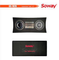 Soway OP-F PC-4 Audio De Voiture Chargé Boîtiers sous-marins avec boîte et amp voiture Subwoofer voiture audio active 10 subs basse Construire 16 ans