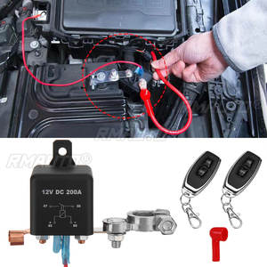 Interruptor de Batería Universal de 12V 200A con Relé Integrado, Control Remoto Inalámbrico, Desconexión, Aislador, Interruptores Maestros - Product Image 2