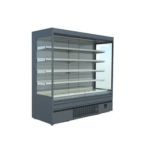 Best price open chiller for drinks milk beverage display fridge