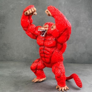 Statue d'ornement en PVC de grande taille, modèle artisanal à l'échelle 1:1, singe géant <span class=keywords><strong>rouge</strong></span> congelé, <span class=keywords><strong>super</strong></span> trois Goku <span class=keywords><strong>Saiyan</strong></span>, transformation gorille - Product Image 3