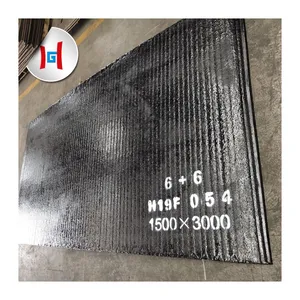 Composite wear resistant steel plate High abrasion hard performance chrome carbide overlay steel plate