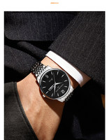 Montre-bracelet mécanique automatique pour homme, style tourbillon, bracelet en acier inoxydable, étanche 30 bars, verre lumineux, style business-casual