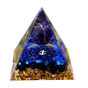 Pirámide de Cristal Sagitario, Artesanía de Resina, Decoración para el Hogar, Adorno de Escritorio con Grabado Interno, Regalo Coleccionable - Product Image 5