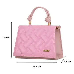Mariconera Vintage borsa da donna con Rosa Petalo Lisa oro Rosa con cinturino singolo in vera pelle fodera in stile bohémien - Product Image 3