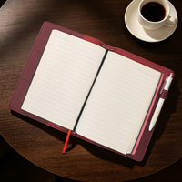 Protège-cahier A5 en cuir PU, pliable, avec poches, organisateur de documents polyvalent pour le bureau et l'école (vente en gros)